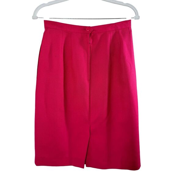 Kasper For ASL Red Short Sleeve Suit Separates Skirt Suit Size 8 2 Pc Formal - Picture 9 of 15